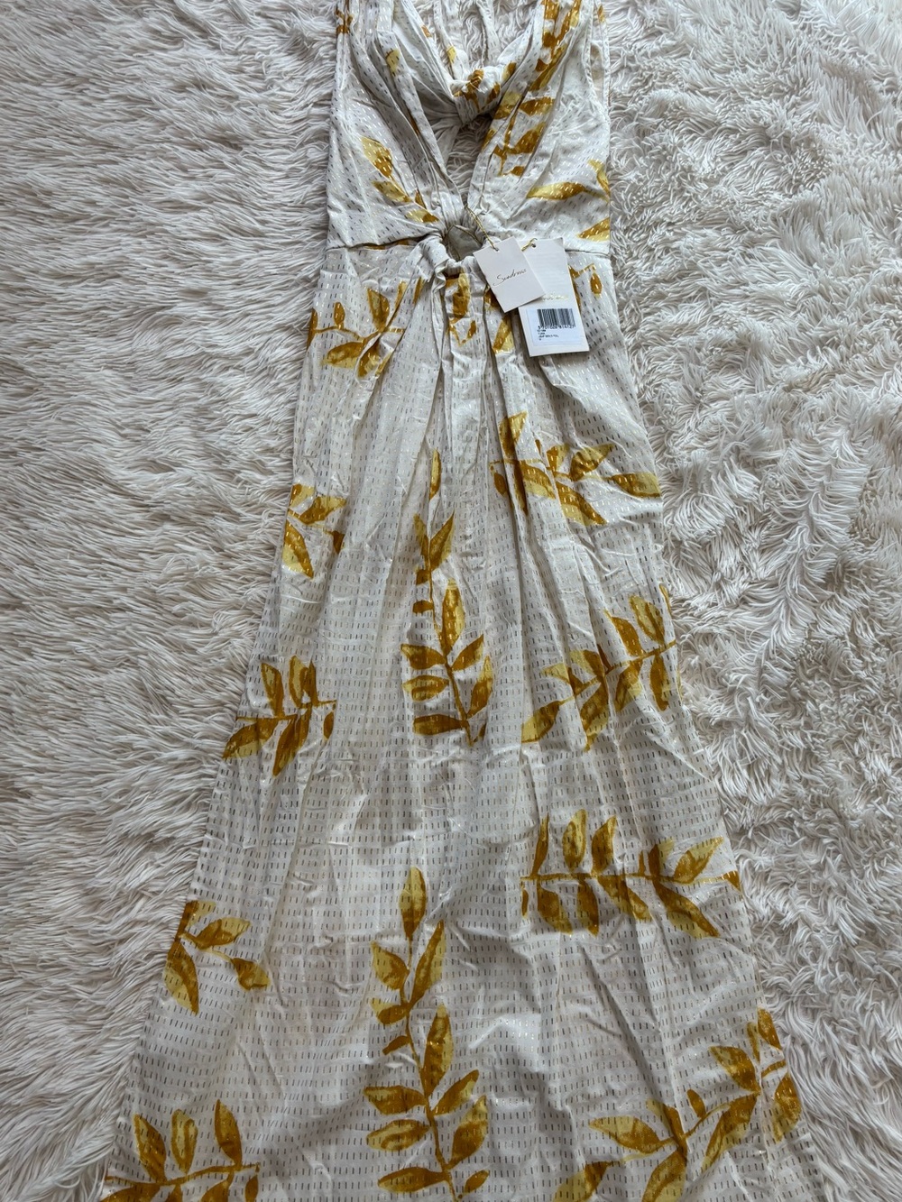 SUNDRESS YUMA DRESS PRINT 
with Gold Leaf Foil